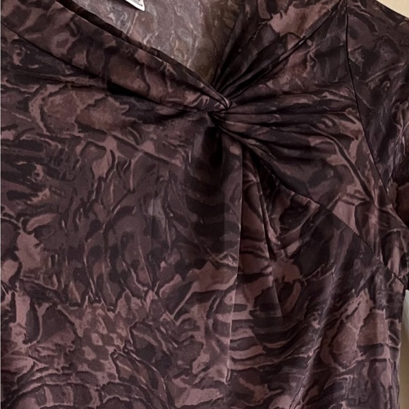 90’s Liz Claiborne stretch black brown sweater - Picture 4 of 8